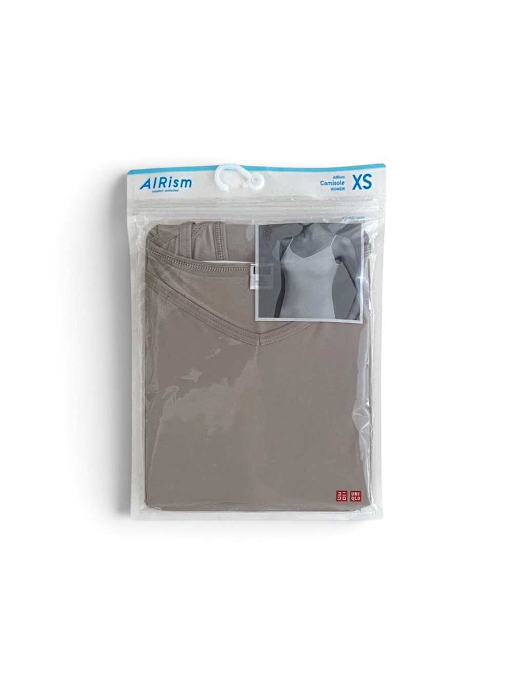 Uniqlo AIRism Lightweight V-Neck Camisole Tank Top- Taupe/ Beige Women's Size XS